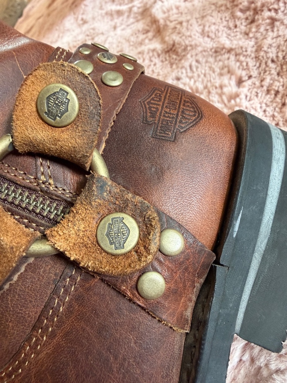 Harley Davidson womens Vada brown boots - Picture 4 of 6